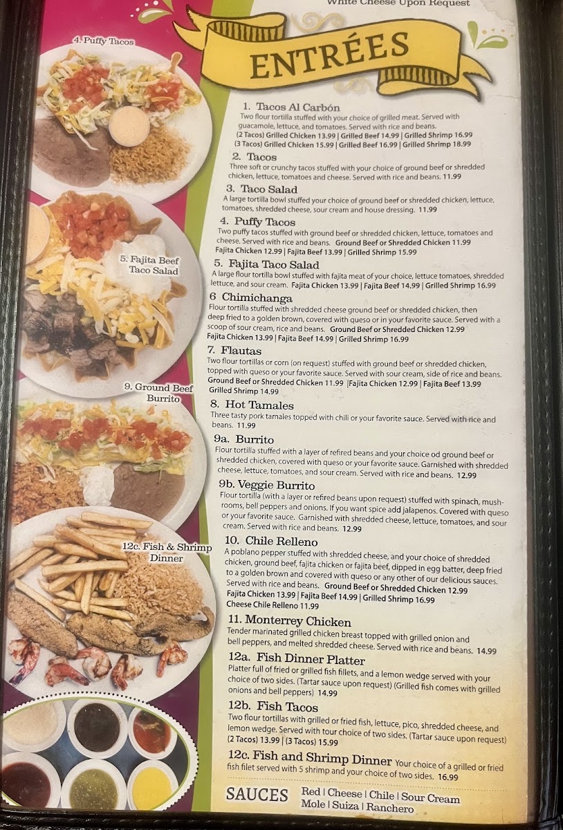 Trejo's Mexican Restaurant Menu - Image 3