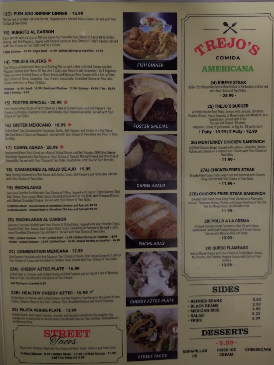 Trejo's Mexican Restaurant Menu - Image 5