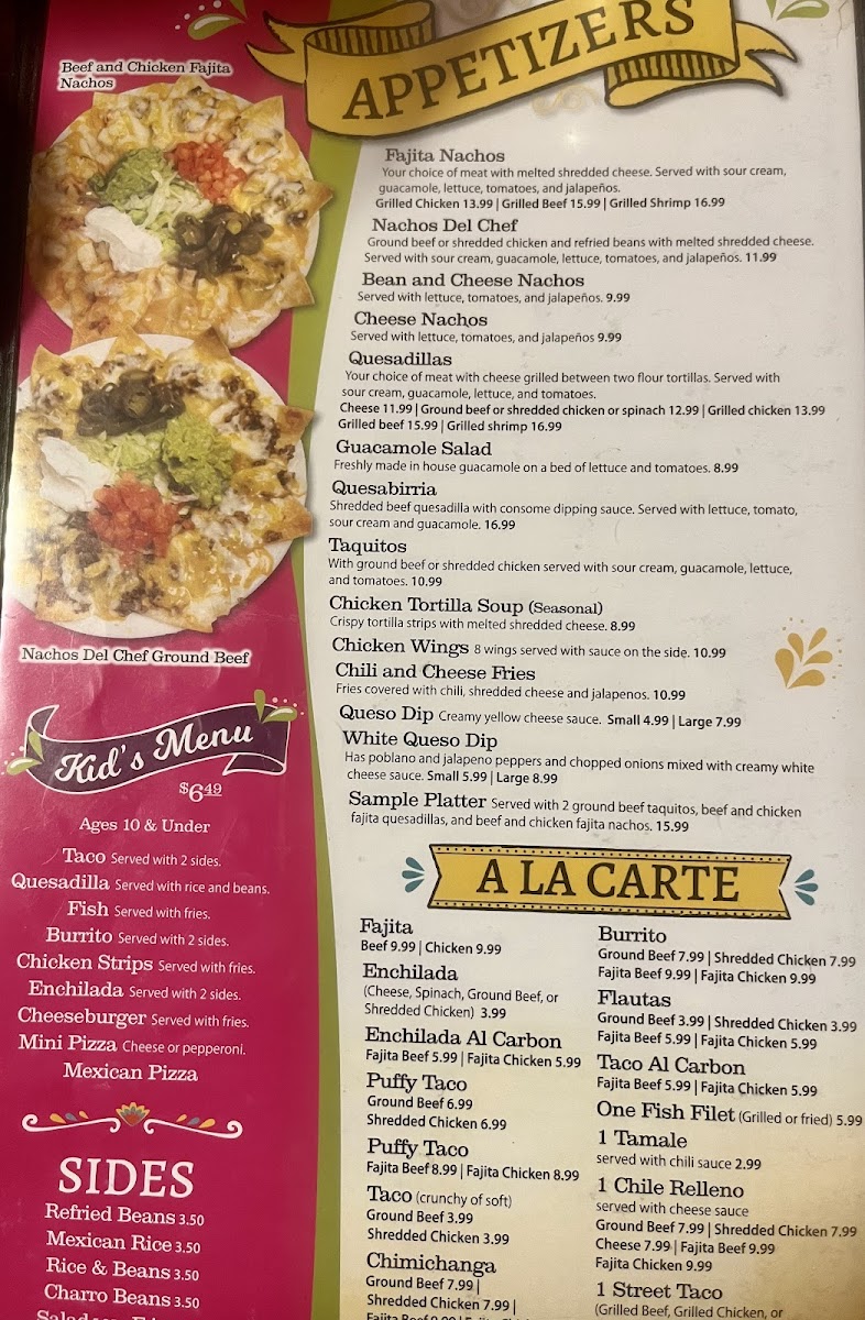 Trejo's Mexican Restaurant Menu - Image 6